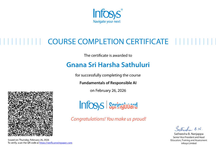 Certificate: Fundamentals of Responsible AI